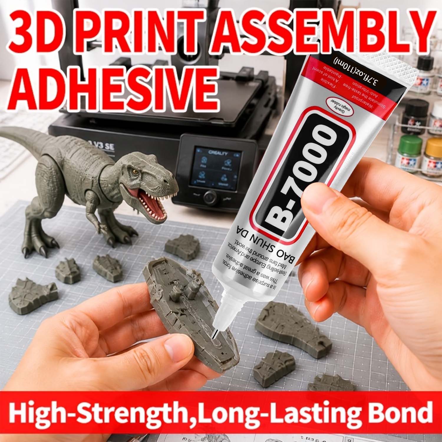 3D Printing Glue Stick - Quick Dry Transparent Adhesive For 3D