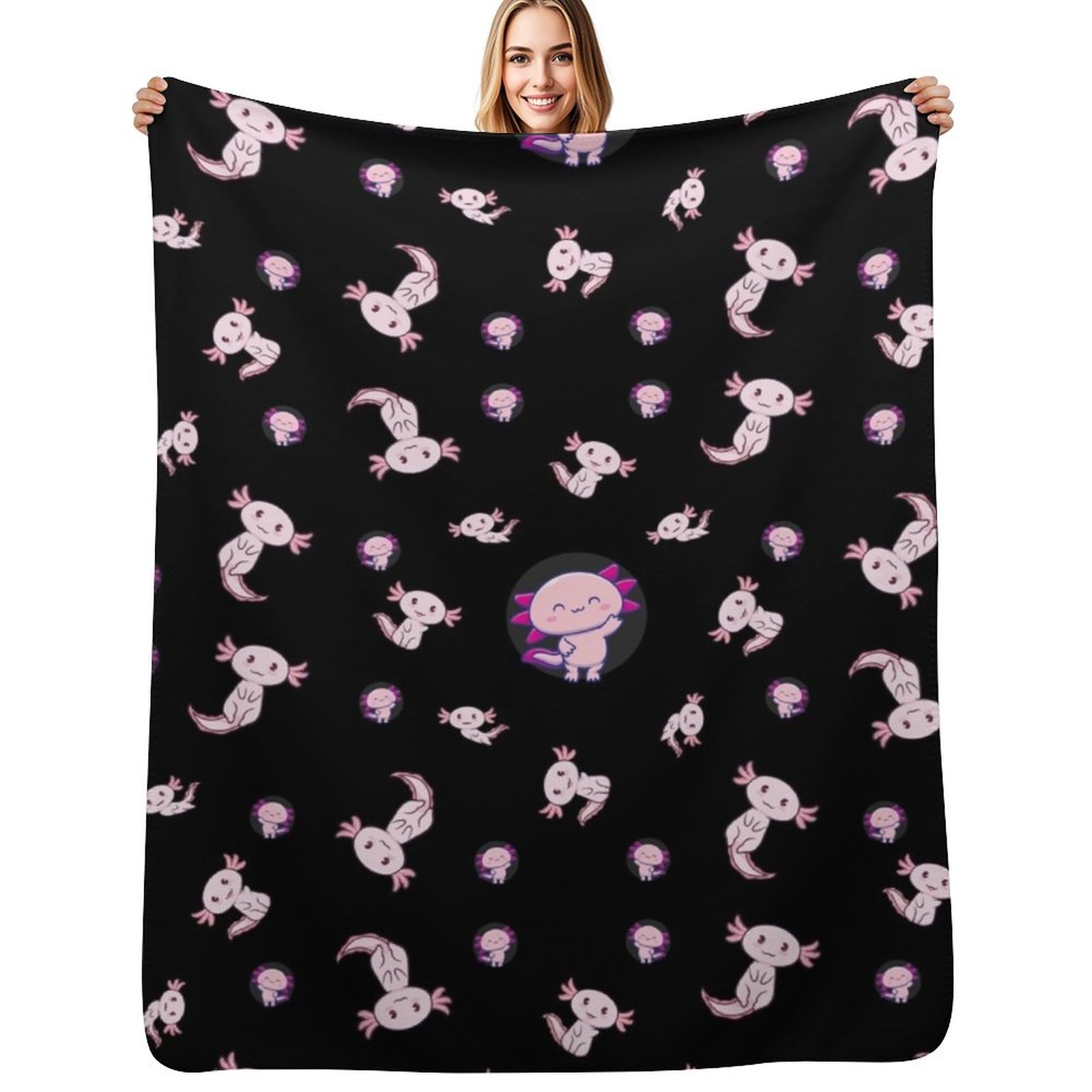 3D Printing Question - i axolotl questions Throw Blanket Plush