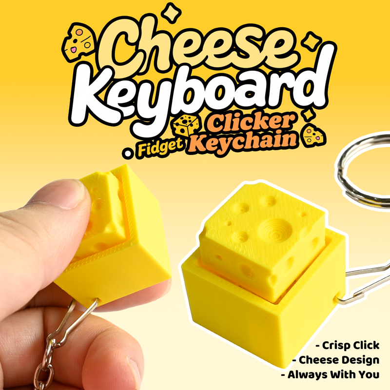 3D Printed Cheesy Key Fidget C - 3D Printing Toys recension och pris