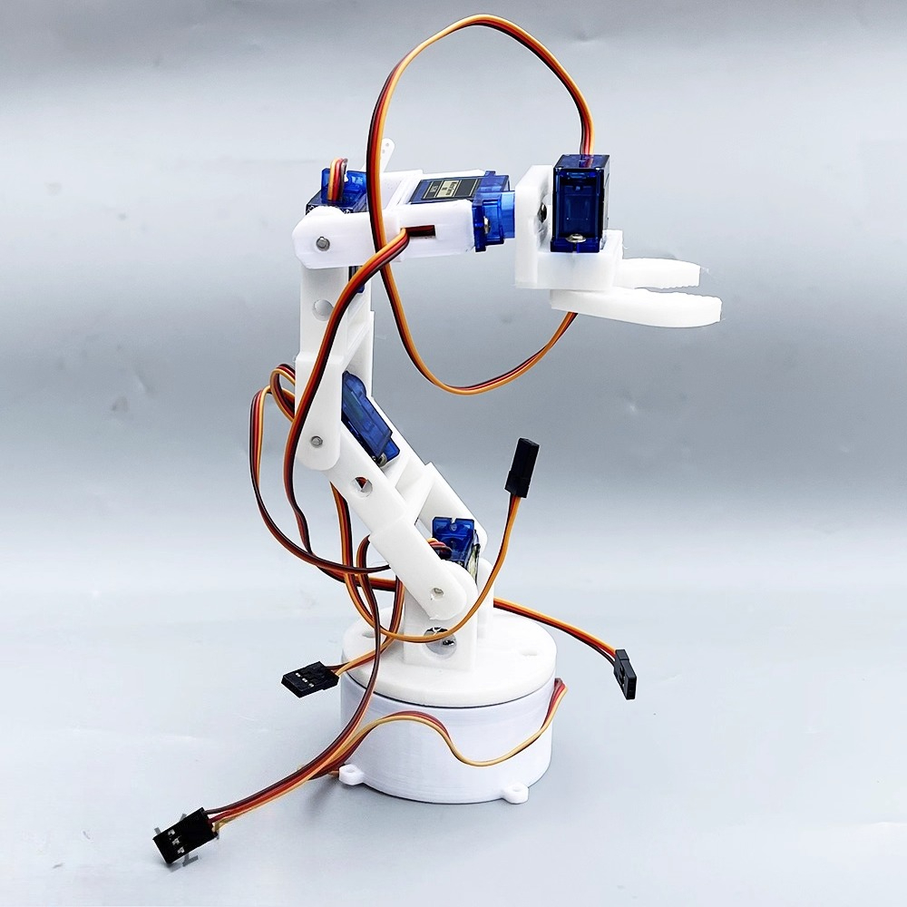3D printed white six-axis robo - 3D Printing Robot Arm recension och pris