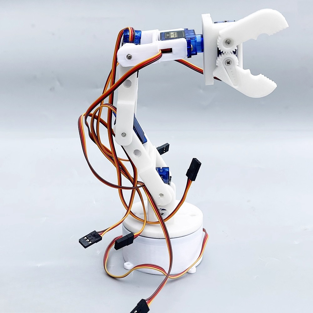 3D printed white six-axis robo - 3D Printing Robot Arm recension och pris