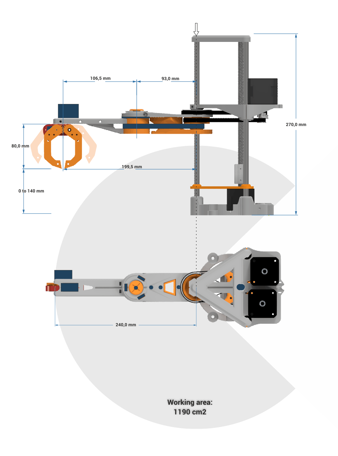 Multi Axis Scara Robot Arm 3D  - 3D Printing Robot Arm recension och pris