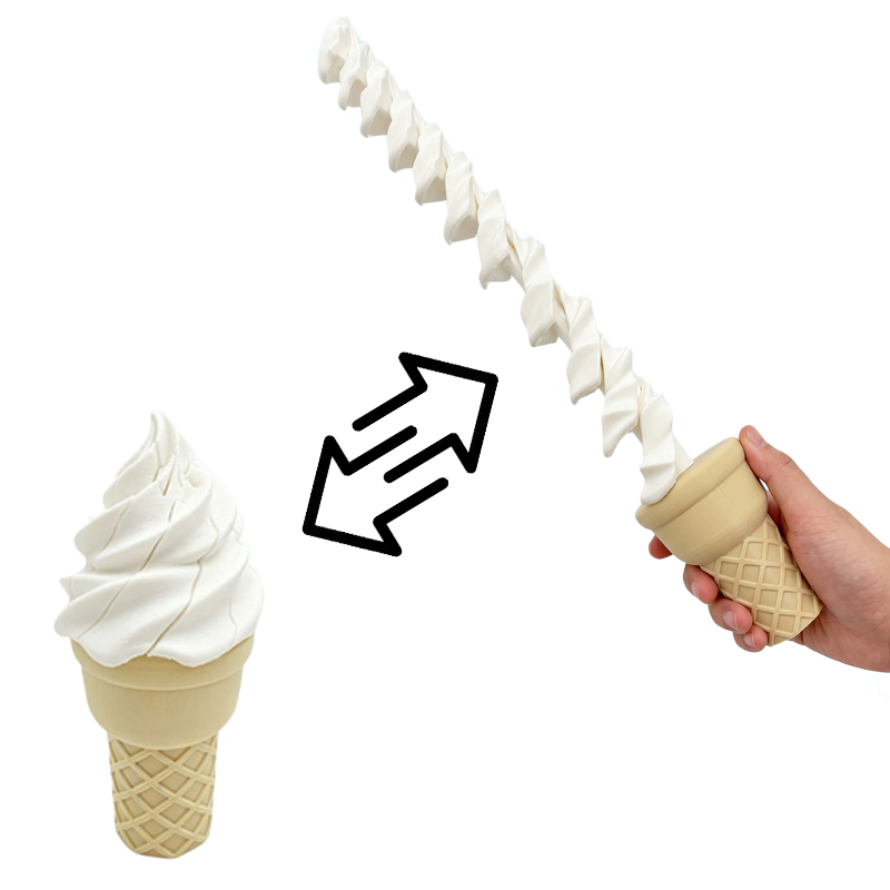 3D Printing Ice Cream Retracta - 3D Printing Toys recension och pris