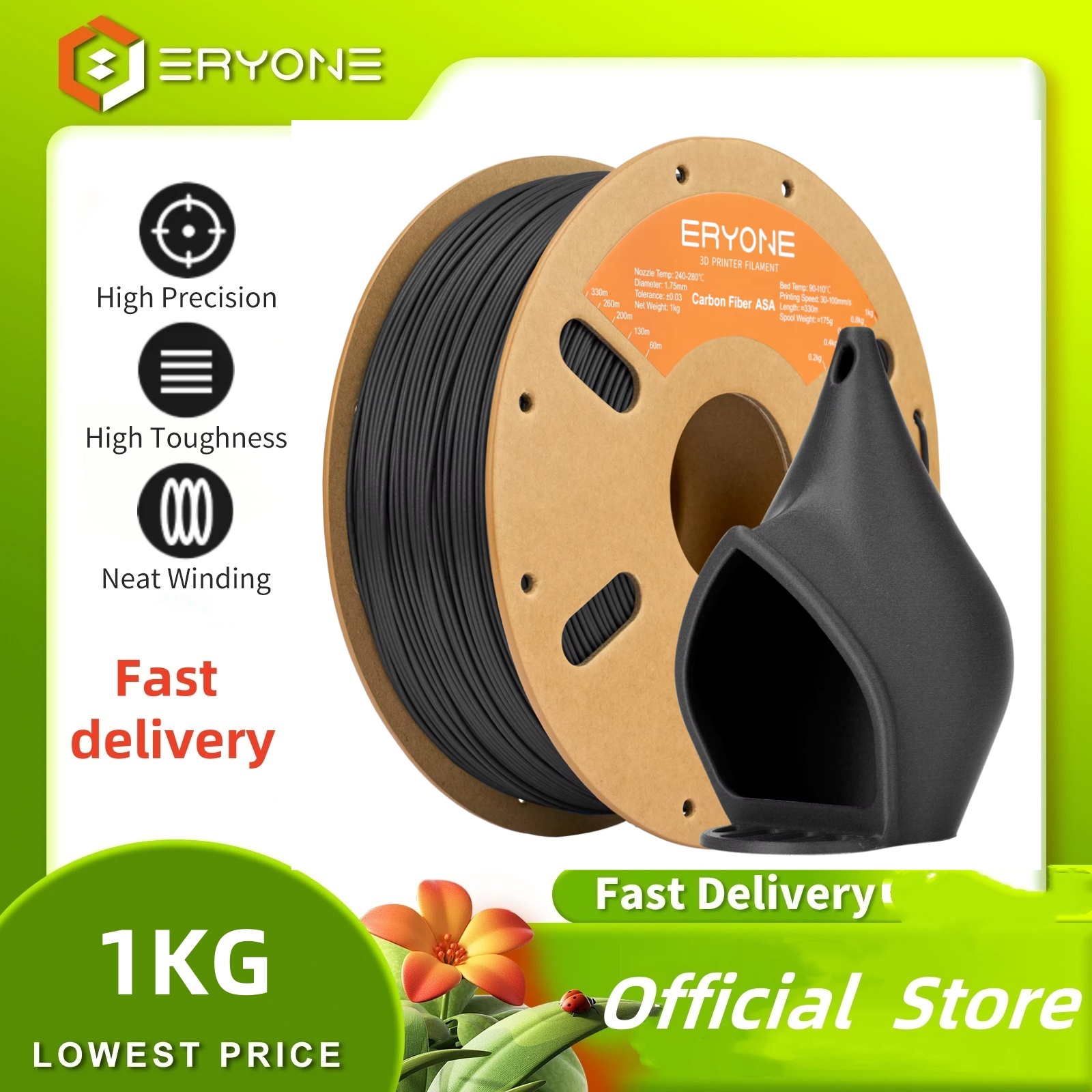 ERYONE 1KG ASA Carbon Fiber Pr - Asa Filament Outdoor recension och pris