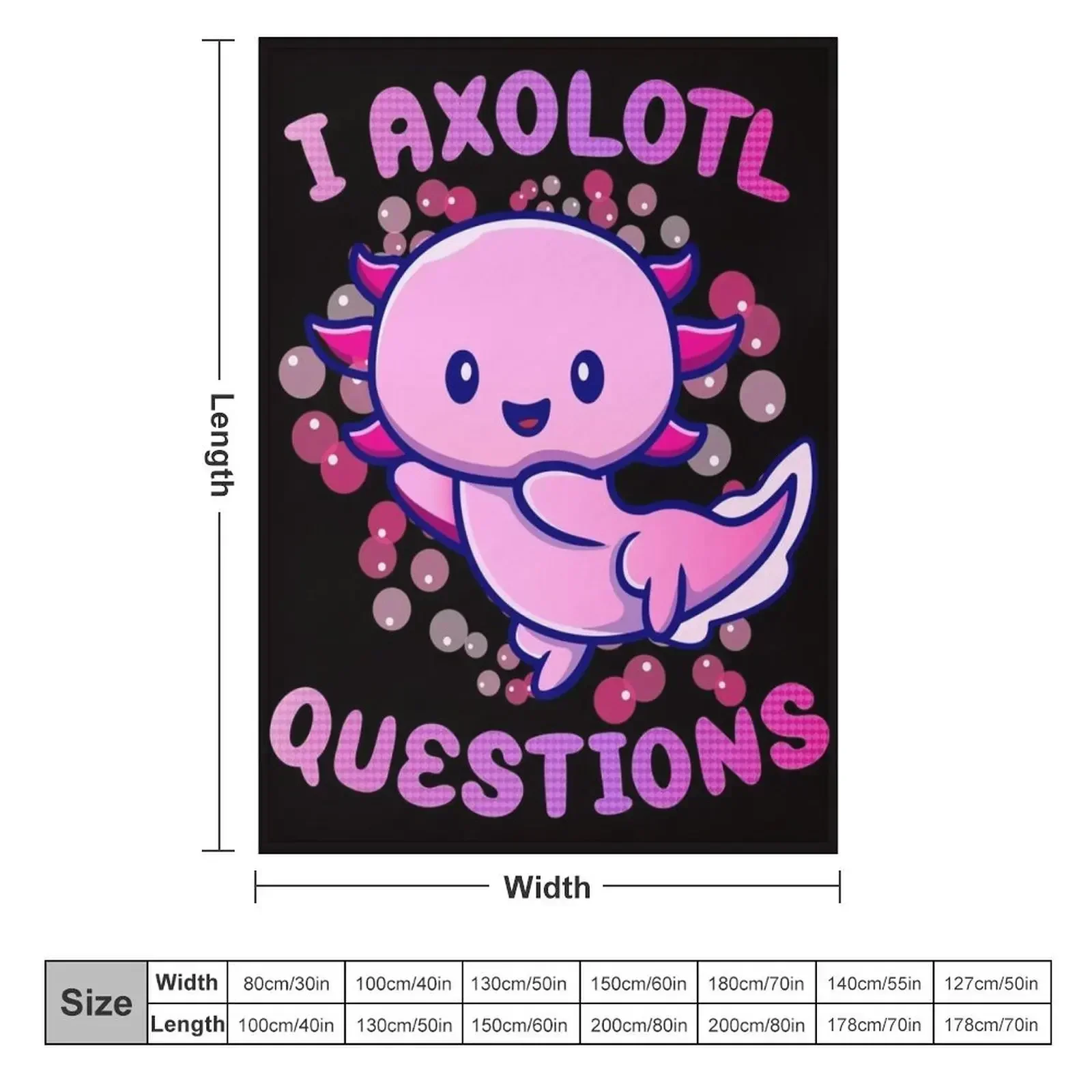 i axolotl questions Throw Blan - 3D Printing Question recension och pris